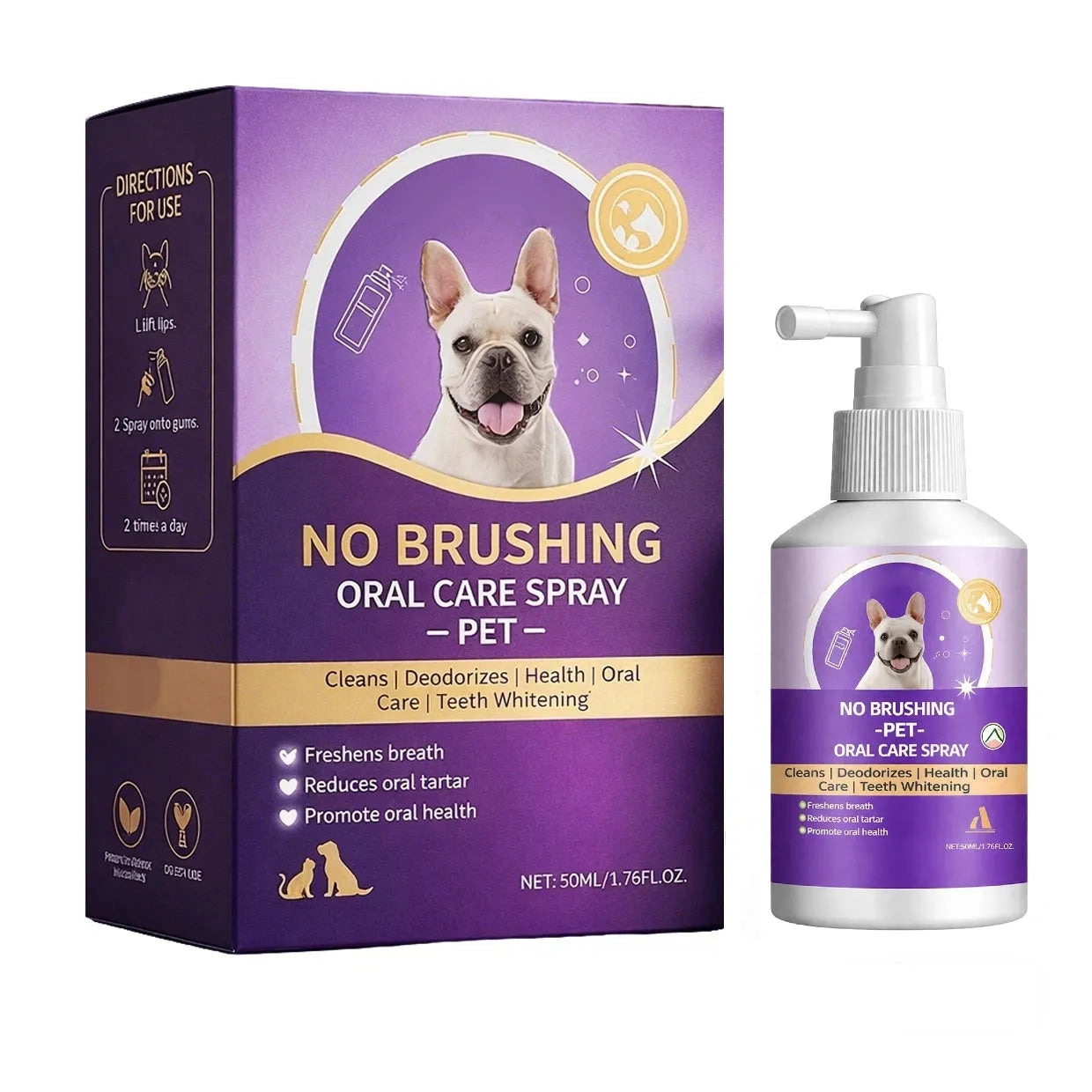 CA NO BRUSHING oral care spray for dogs cats