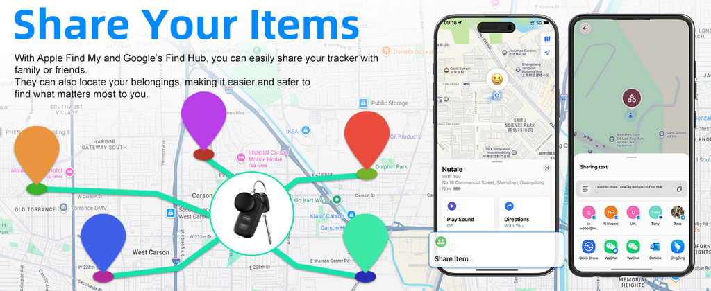 FindTag Wireless Tracker Air Tracker Smart Tags Android & iOS
